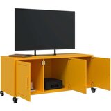 vidaXL TV omarica gorčično rumena 100,5x39x43,5cm hladno valjano jeklo | Shoptok.si