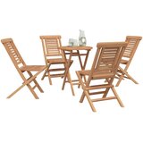  Vrtni set 3 kom. Smeđa Masivno tikovno drvo | shoptok.hr