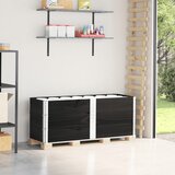  Okviri za palete 3 kom crni 150x50 cm od masivne borovine | shoptok.hr