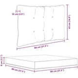  Zunanja blazina za kavč 3 pcs Siva Poliester, (5000202731) | Shoptok.si