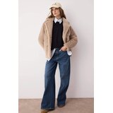 TRENDYOLMILLA ženska jakna Twoaw26Kb00021, Taupe-Beige Cene