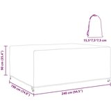  Navlaka za vanjski namještaj Crna 240 x 190 x 90 cm 420D | shoptok.hr
