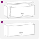  Ormar za zid u garaži Antracit 90 x 33 x 35 cm Čelik s prahom | shoptok.hr