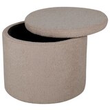 Venture Home puf s prostorom za pohranu Dunken (art. 15563-403) ⌀51 × 43 cm, bež | shoptok.hr