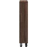 vidaXL Voziček za shranjevanje rjavi hrast 48x13x68 cm inž. les | Shoptok.si