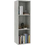 vidaXL Knjižna / TV omara betonsko siva 36x30x114 cm iverna plošča, (20978320) | Shoptok.si