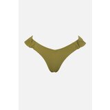 Trendyol Green Frill Detailed V Cut Bikini Bottoms Cene