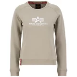 Alpha Industries Sweater majica pijesak / bijela
