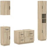  Set kupaonskih ormara od 4 dijela HOORN Hrast sonoma | shoptok.hr