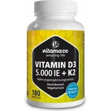 Vitamaze Vitamin D3 5000 IU + K2 100 µg, visok odmerek in vegetarijansko