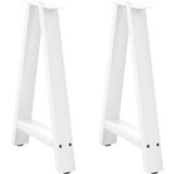  Noge za jedilno mizo v obliki črke A, 2 kosa, bele barve, 60 x (72-73) cm, jeklo, (22123582) | Shoptok.si