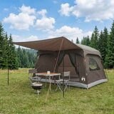  Obiteljski šator Smeđa siva 320 x 210 x 180 cm Poliester | Eponuda.com