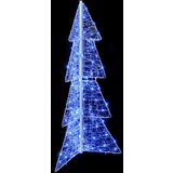 vidaXL Božično drevo med 100 LED Modra 120 cm Akril | Shoptok.si