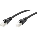 Telegärtner L00001A0089 RJ45 omrežni kabel CAT6a S/FTP 2 m črna ognjevaren, z zaščitnim zapornim zatičem, ognjevaren, brez halogena, UL-certificirano, (20417811) Cene