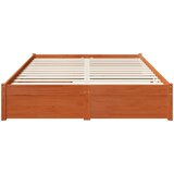  Krevetna konstrukcija 3 pcs Vosak smeđa Čvrsto borovo drvo | shoptok.hr