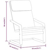  Stolica za opuštanje od tkanine tamnosiva | shoptok.hr
