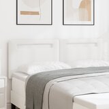 vidaXL Naslon za glavo Preprosta zasnova Čista bela 160 cm Faux usnje | Shoptok.si