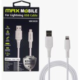 Max Mobile data kabel i-phone lightning-usb mfi apple kevlar qc 3A 1,2m white | shoptok.hr