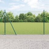 vidaXL zavarena žičana ograda s 13 stubova Zelena 1.4x25 m čelična Cijene