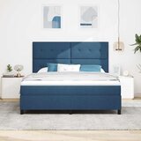  Krevet s opruga kutije s uzglavljem Plava 180 x 200 cm tkanina | shoptok.hr