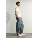 Trendyol Navy Blue Men's Loose Fit Trousers