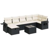 vidaXL 8-dijelni set vrtnih sofa od poliratana s jastucima crni | shoptok.hr