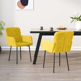  Blagovaonske stolice 2 kom žute baršunaste | shoptok.hr
