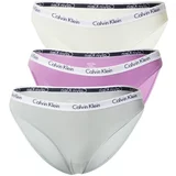 Calvin Klein Spodnje hlačke bež / pegasto siva / lila / bela