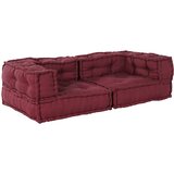  Modularni kauč s 2 sjedišta, kestenjast 140x70x36, tkanina | shoptok.hr