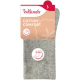 Bellinda COTTON COMFORT SOCKS - Women's cotton socks with comfortable hem - gray highlights | Shoptok.si