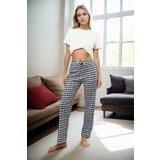 Dewberry 80156 Women Pyjama Bottom-Navy-BLUE-WHITE | ePonuda.com