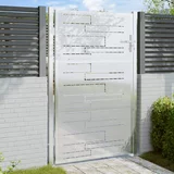 vidaXL Vrtna vrata 100 x 150 cm od nehrđajućeg čelika