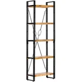 za knjige s 5 razina 60 x 30 x 180 cm masivno drvo manga