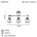Opviq Luster Ponte-52-43, O14, 12cm, IP20 Zlatne boje | Eponuda.ba