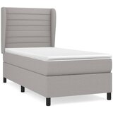 Maison Chic Box spring postelja - Vzmetna postelja z vzmetnico svetlo siva 90x190 cm blago SL7220, (21905139) | Shoptok.si