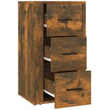  Komoda boja dimljenog hrasta 40 x 33 x 70 cm konstruirano drvo | shoptok.hr