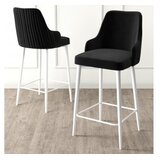 Hanah home set barskih stolica Enox, 4 dijela, crno-bijela | Eponuda.ba