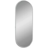 vidaXL Stensko ogledalo srebrno 40x15 cm ovalno | Shoptok.si