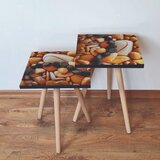 Hanah home 2Shp64 - orange orangewhiteblack nesting table (2 pieces) | ePonuda.com