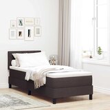  Krevet s opruga kutije Tamno smeđa 80 x 200 cm tkanina | shoptok.hr