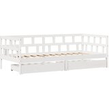  Dnevni krevet s ladicama bez madraca bijeli 80x200 cm masivno drvo | shoptok.hr
