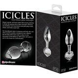 Icicles br. 44 - stožasti stakleni analni dildo (proziran) | shoptok.hr