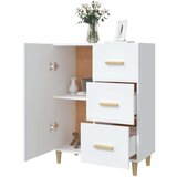  Komoda bijela 69 5x34x90 cm od konstruiranog drva | shoptok.hr