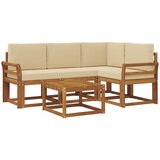  Set vanjskih sofa 5 kom. Prirodna i bež | shoptok.hr