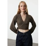 TRENDYOLMILLA ženska bluza TWOAW25BZ00020, braon-braon | Eponuda.com