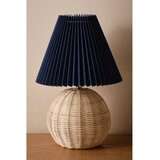 Jotex Modra/v naravni barvi namizna svetilka iz ratana (višina 36 cm) Sisal – | Shoptok.si