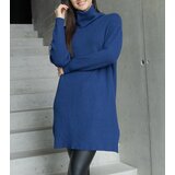 Gemre Long navy blue soft turtleneck sweater Kali | shoptok.hr