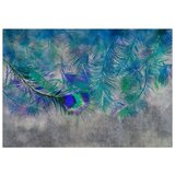  Samoljepljiva foto tapeta - Peacock Feathers 147x105 | shoptok.hr
