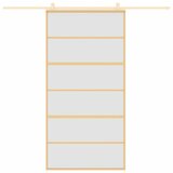  Klizna vrata zlatna 102,5x205 cm matirano staklo ESG i aluminij | shoptok.hr