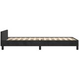  Za krevet s uzglavljem crni 90x200 cm baršunasti | shoptok.hr